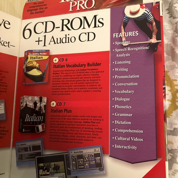 Instant Immersion Italian Pro Suite 7 CD Platinum Edition #1 language learning - Picture 6 of 15